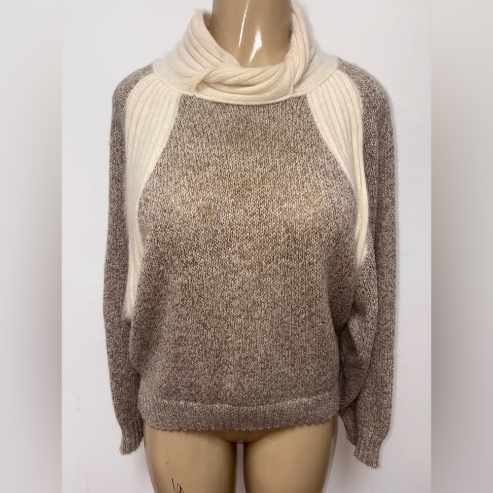 Bullocks Wiltshire Italy Vintage Two Tone Pullover Sweater Size M